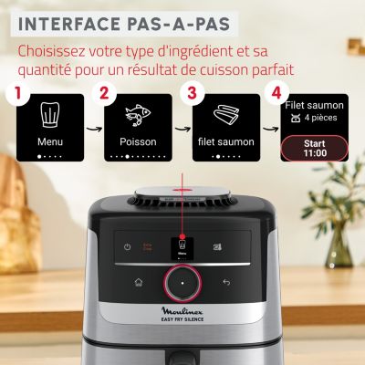 Air Fryer Easy Fry Silence EZ572DF0 – croustillant sans bruit, zéro huile&nbsp;!