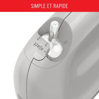 Batteur vintage Soleil Pepper HM211E10 : puissance 200 W, double vitesse, style rétro pour vos créations culinaires