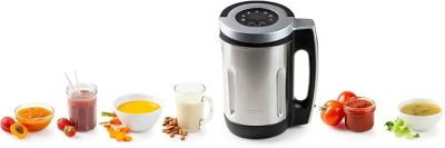 Blender chauffant DOMO DO716BL – la puissance de cuisine 7-en-1 pour smoothies, soupes et confitures en un clin d’œil.