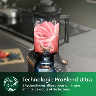 Blender 2‑en‑1 PHILIPS Flip&Juice HR3770/00&nbsp;: puissance, polyvalence et performance.
